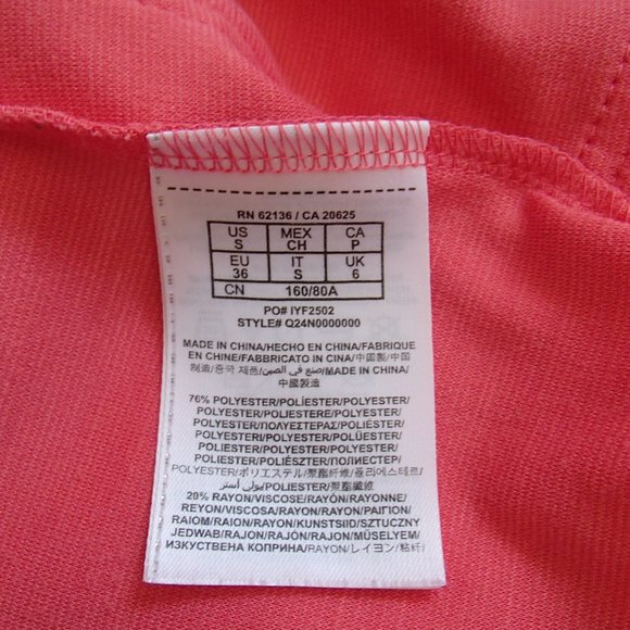 GUESS CORAL PINK 3/4 SLEEVE COMFY BLAZER S - Picture 2 of 5